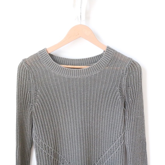 Topshop Grey Knit Sweater - Picture 2 of 9